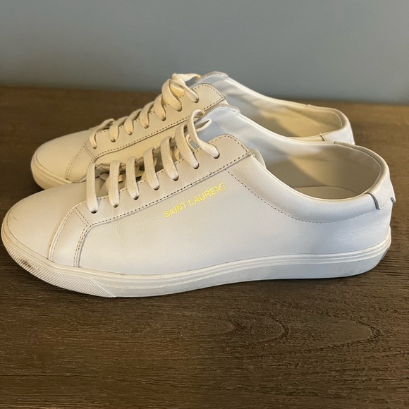 Saint Laurent White leather sneakers sz40 - Picture 4 of 6